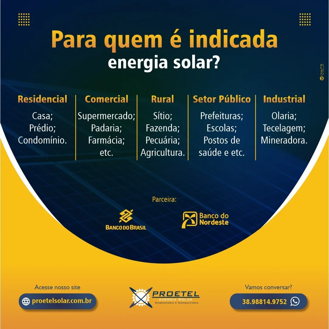 Peça para Proetel Energia Solar